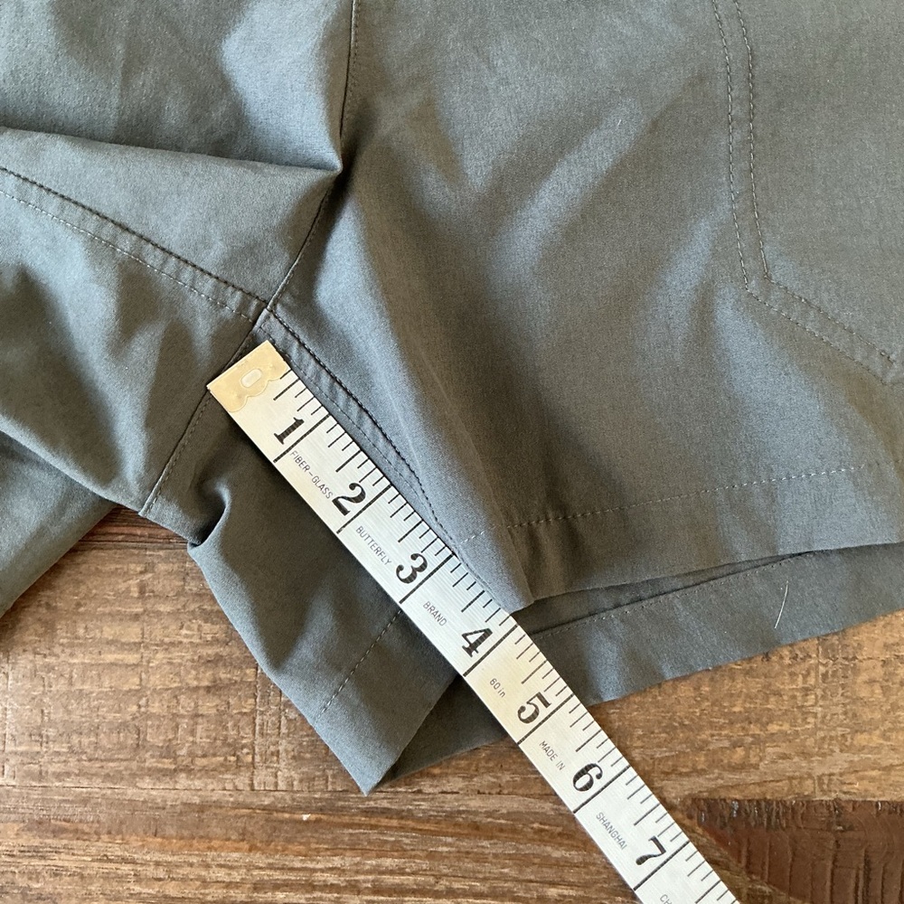Patagonia Womens Grey Stretch Waist High Rise Pocket Hiking Shorts Size Small - Picture 5 of 9